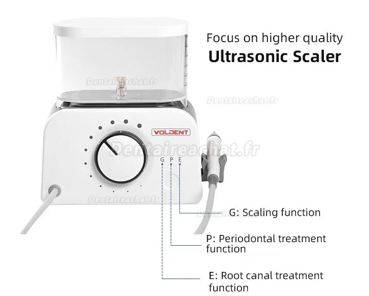 Détartreur ultrasonique dentaire LED VolDent Type2 compatible avec EMS et Mectron
